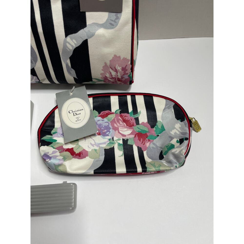 NEW Vintage Christian Dior Cosmetic Pouch Large Small - Picture 4 of 11